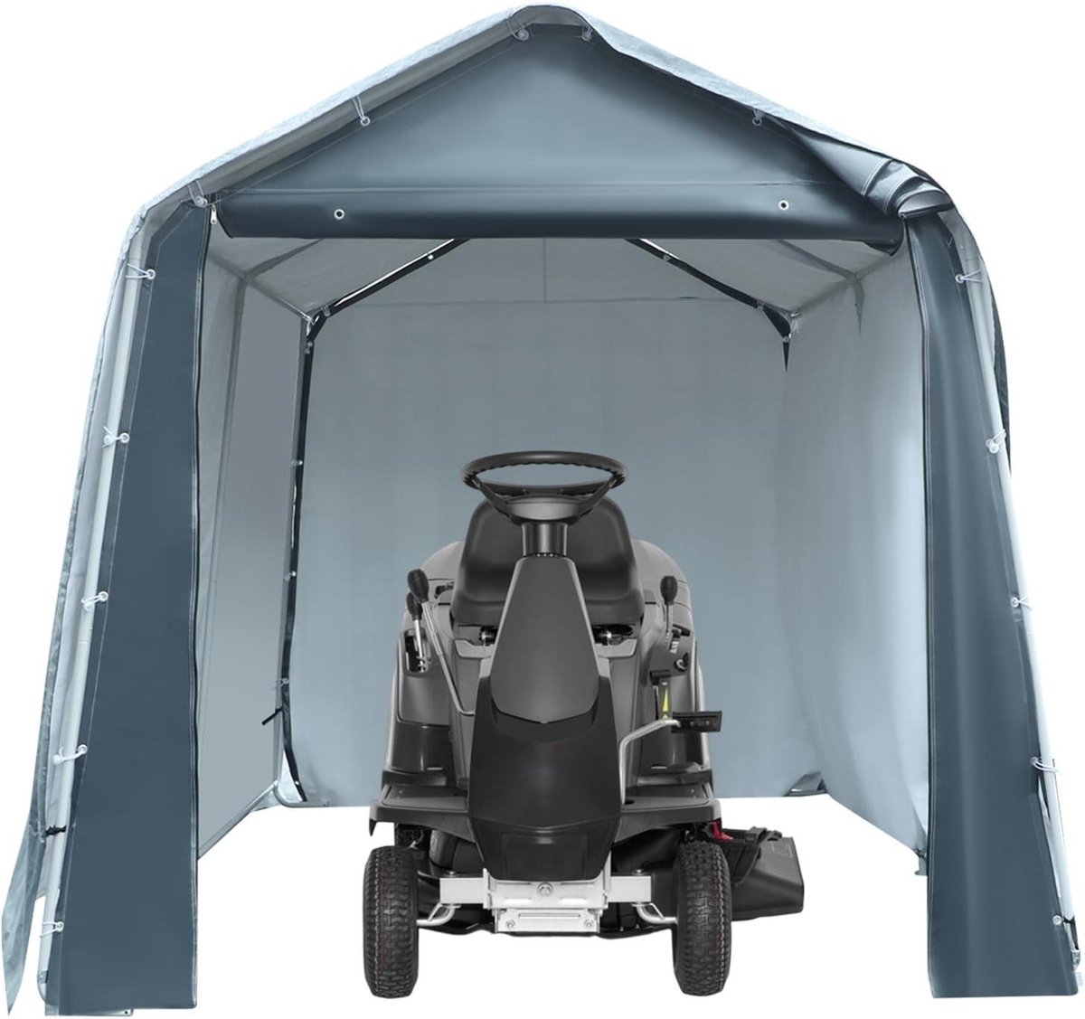 Opbergtent - Gereedschapsschuur - Tuin Opslag - Waterdicht UV-beschermd - 240x240x240 cm - Grijs