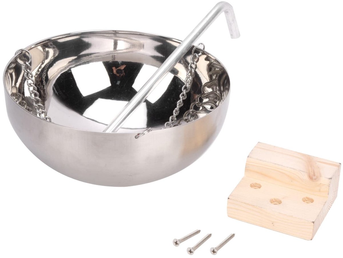 Dailygoods - Watris Veiyi 20 cm verdamperschaal sauna, sauna-accessoires, aromaschaal voor sauna, geschikt voor het bewaren van etherische oliën of zoutkristallen