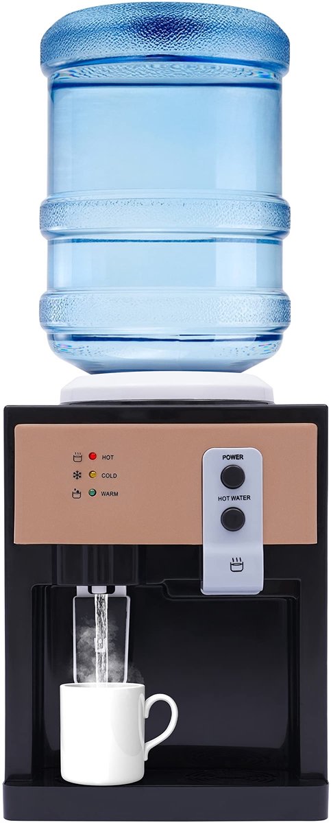 Dailygoods- Waterdispenser met koel- en verwarmingsfunctie - Waterdispenser met kraantje - Heetwatertap - Watertap - Waterkoeler dispenser - Roestvrij staal binnenbekleding - 360 x 240 x 270 mm