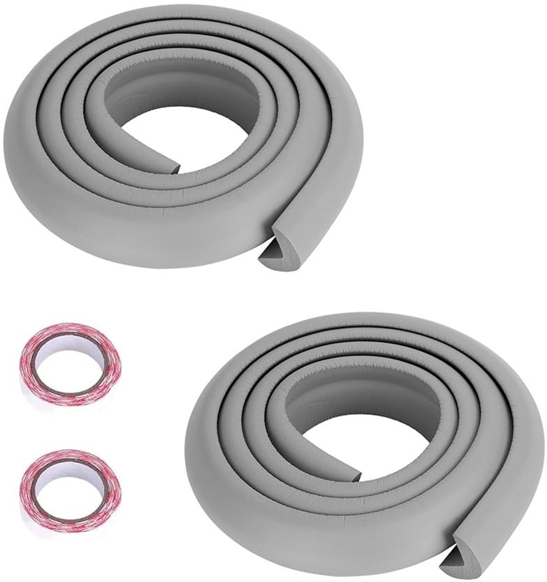 Dailygoods- Randbescherming 2 m - Hoekbescherming voor baby's - Schuimrubber - Kindveilig - Anti-botsingen - Bumperstrips voor scherpe meubels - Bumperstrip