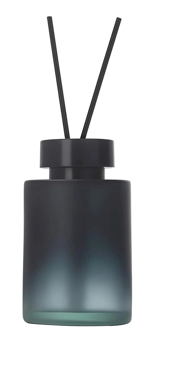 Dailygoods- Diffuserfles 120Ml - Aromatherapie - Geurverspreider - Hervulbaar - Zwart met Kleurverloop - Duurzaam Glas