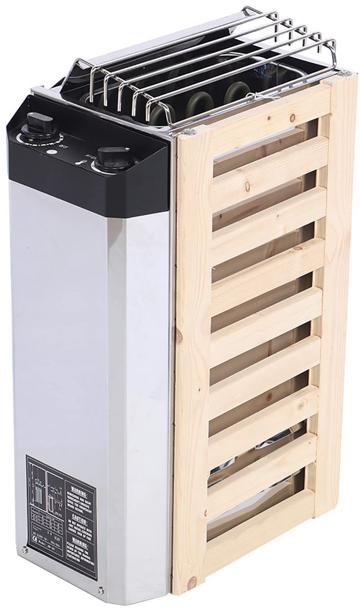 Dailygoods - 3KW Interne Controle Sauna Kachel - Multifunctionele Sauna Verwarming - Compact en Efficiënt - 220V - Verwarmingsoplossing voor Thuis - I...