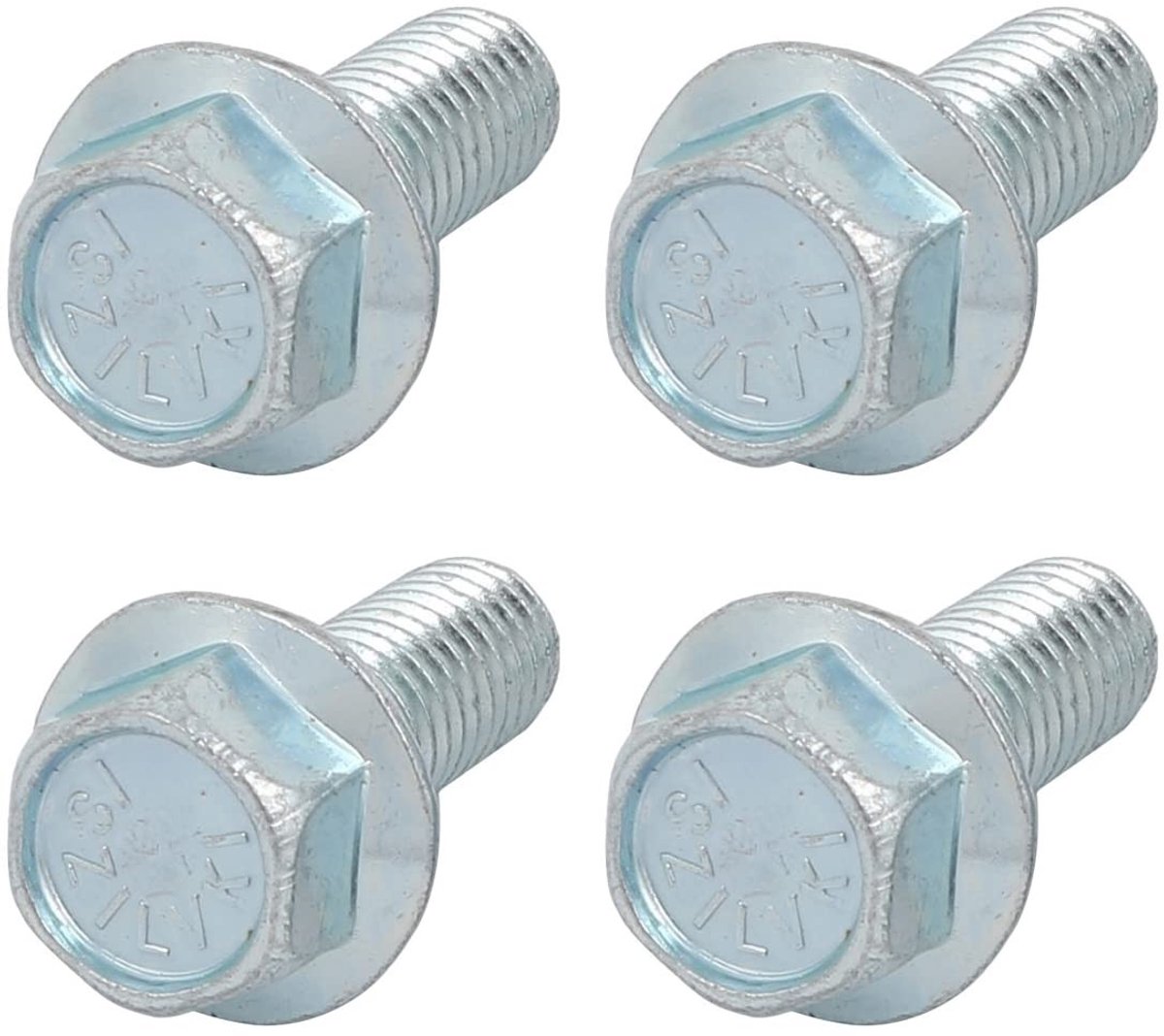 Dailygoods - Geflensde Zeskantige Kopbouten (3/8-16 x 1 inch, 4 stuks)