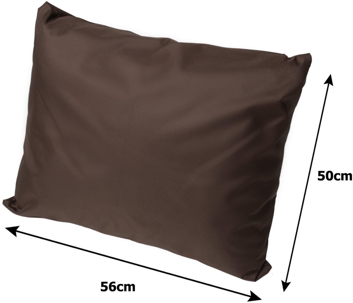Bankkussen, outdoor zitkussen, voor tuinbank van polyrotan, voor buiten, bankkussen, voor schommelbank, rotan, zitbank (bruin, 150 x 60 x 50 cm)