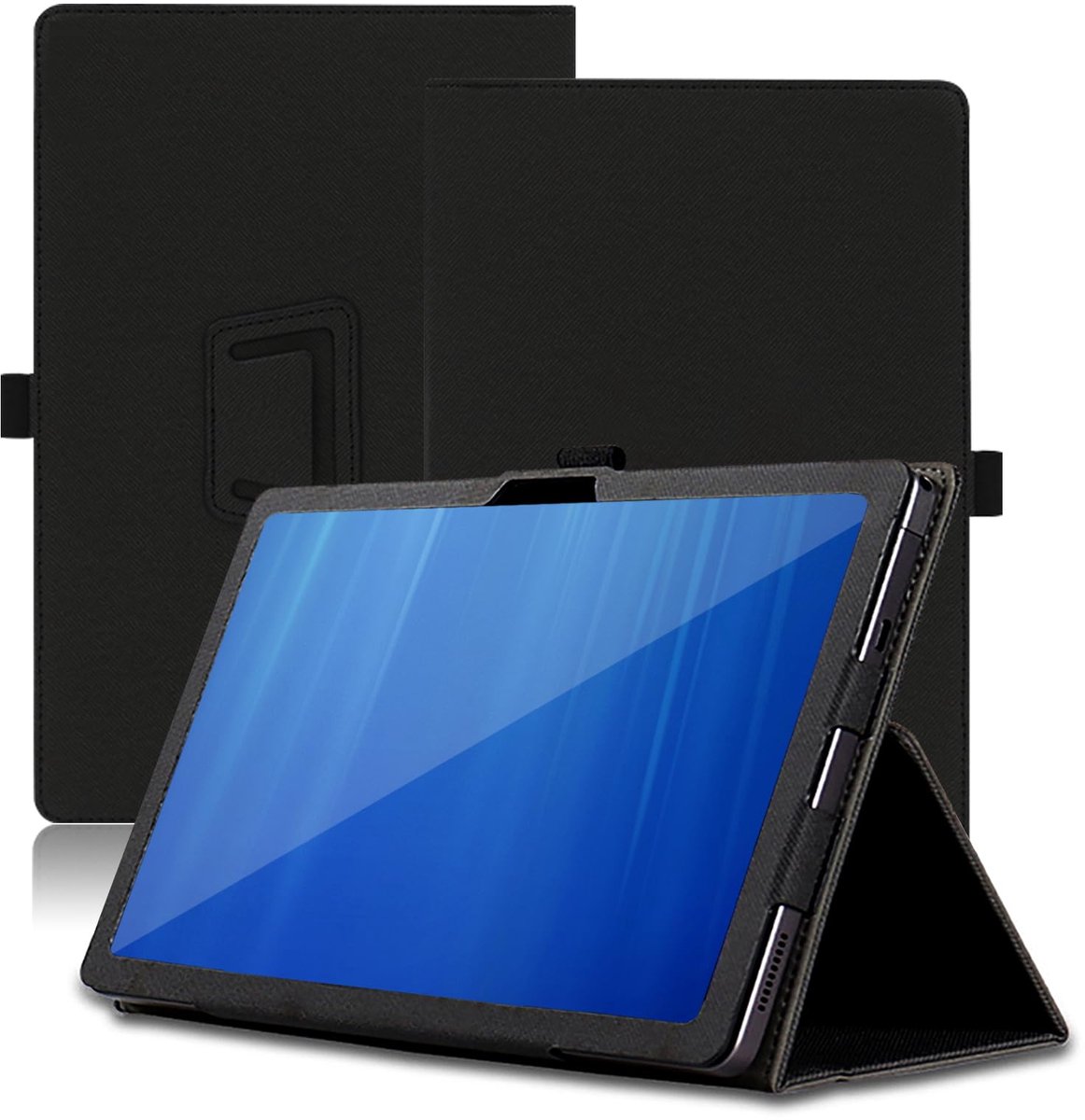 Hoes voor Wacom Movinkpad Pro 14 14 inch, Wacom Movinkpad Pro 14 Tablet Case, Opvouwbare Standaard Beschermhoes met Potloodhouder en Polsband, Volledige Bescherming. (Zwart)