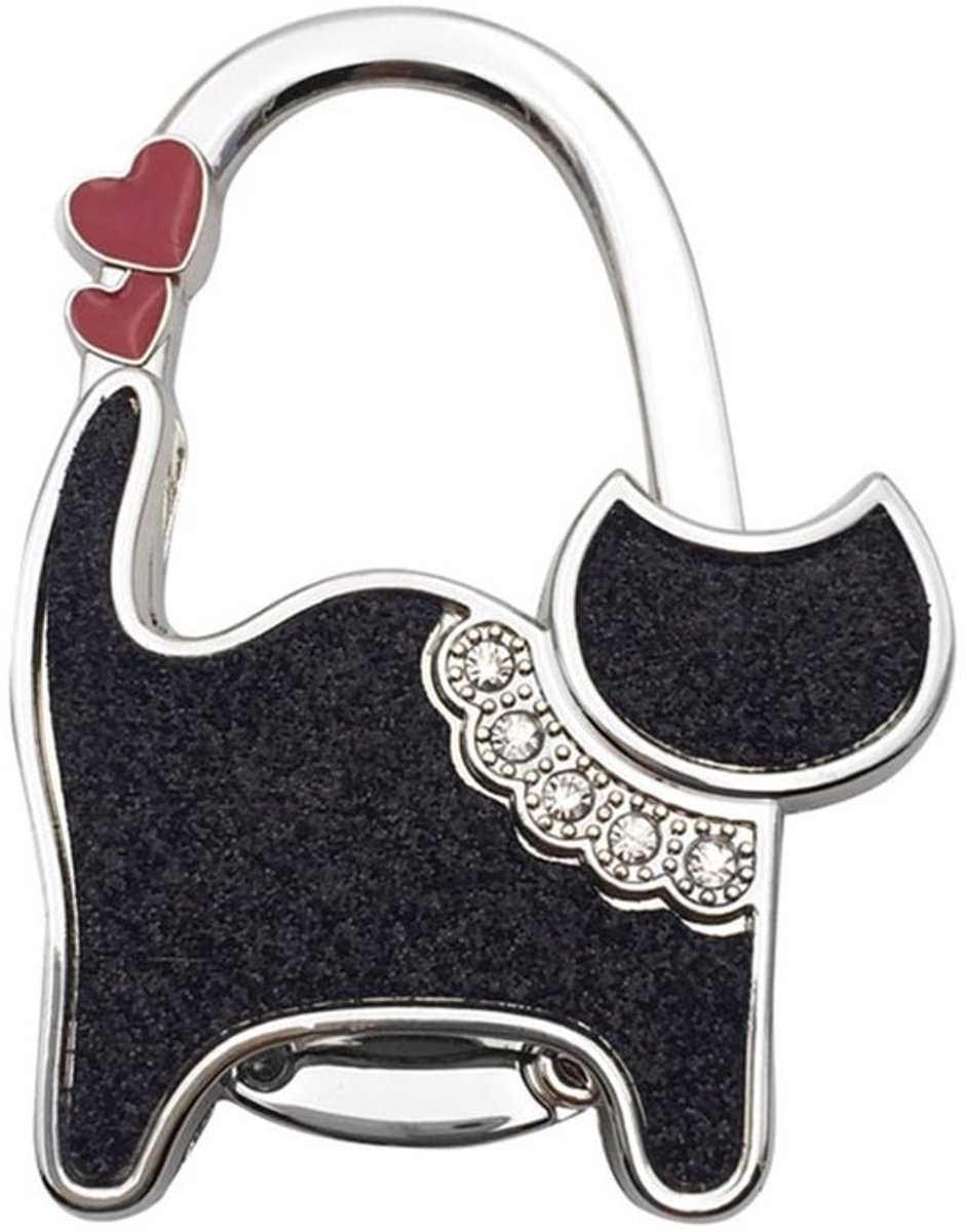VT Goods - Handtas Hanger - Opvouwbare Tafel Haak - Leuke Kat Patroon