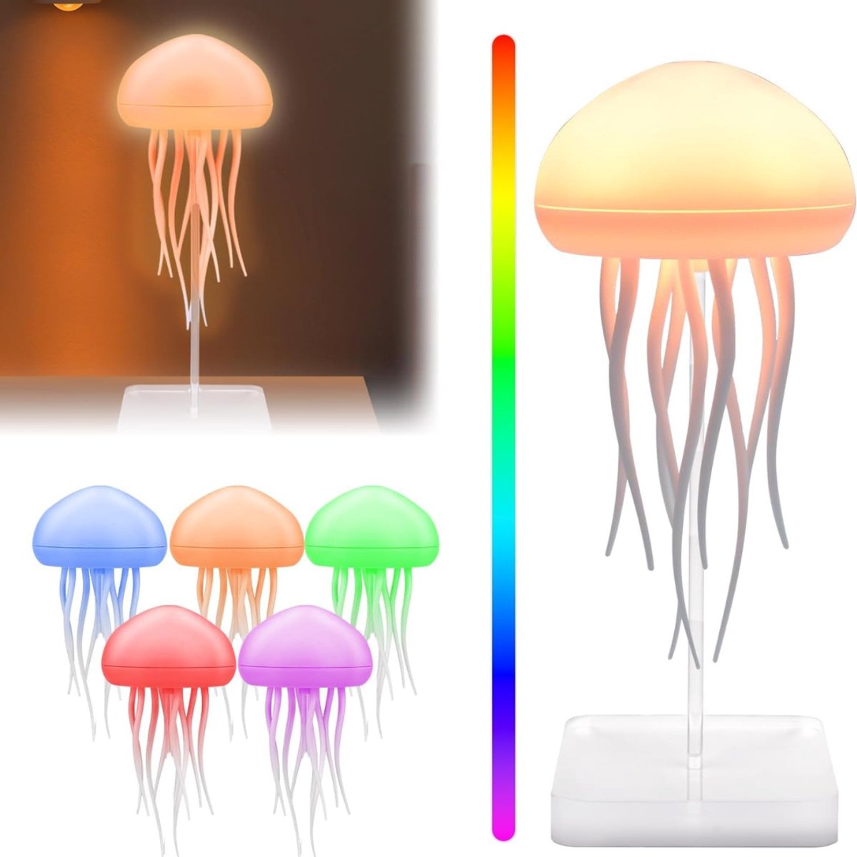 Kwallen Lamp - Jellyfish Lavalamp - Nachtlampje