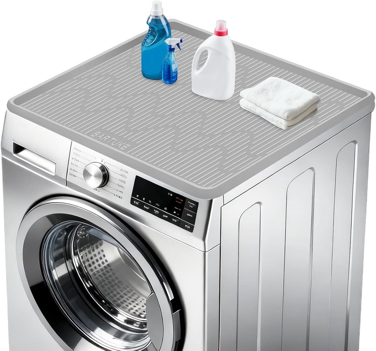 Beschermende mat voor wasmachine en droger 68,6 x 68,6 cm, waterdicht, duurzaam en gemakkelijk te reinigen, ideaal voor wasruimte en vloerbescherming