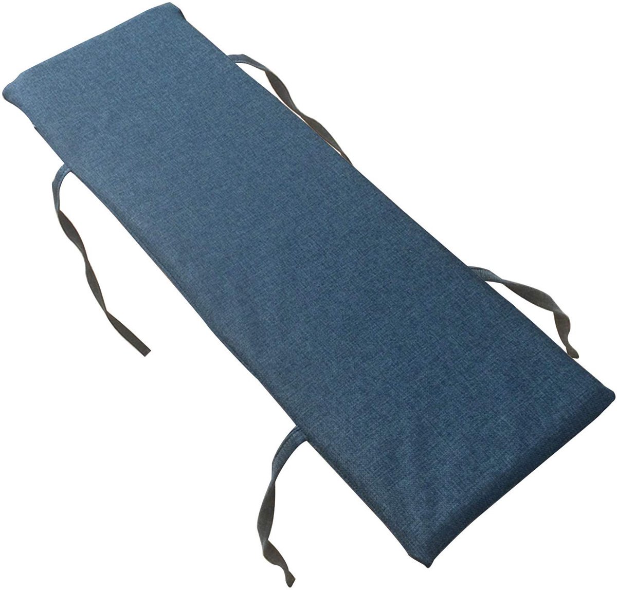 Kussen 2 3-zits Wasbaar,100/120cm Lange Bank Zitkussen Pad, antislip Zacht Kussen voor Outdoor Indoor Keuken Dinning (100x30cm, Blauw)