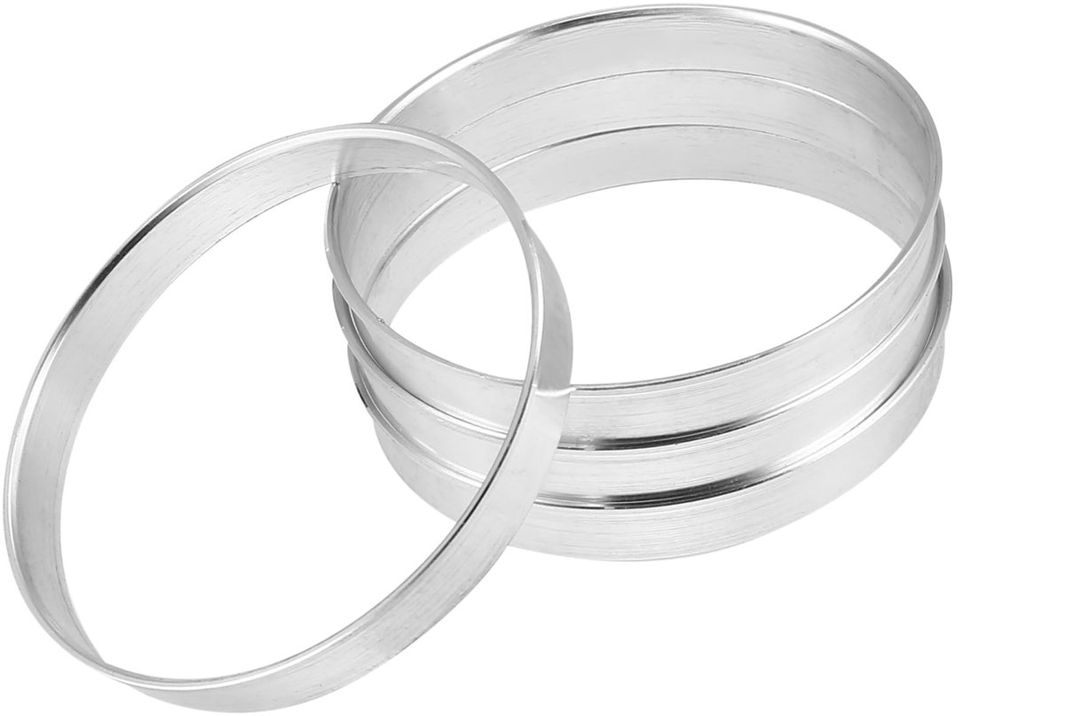 Dailygoods- Autonaaf 4 Stuks - Aluminiumlegering - ID 72,6 mm - Midden 73,1 mm - Perfecte Pasvorm - Eliminatie van Trillingen - Naafadapter