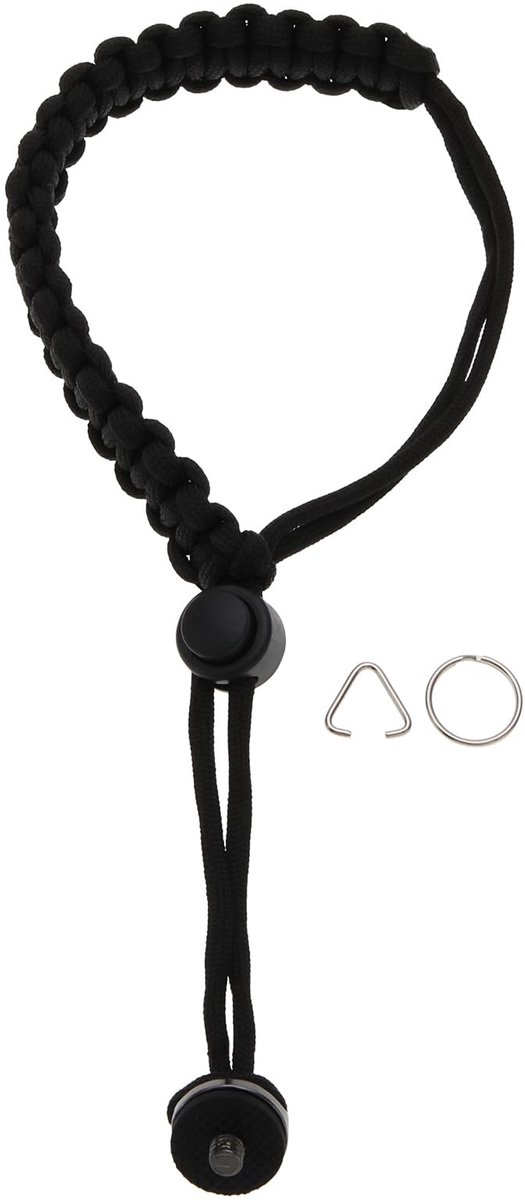 Dailygoods - Camera Polsband - Verstelbare Hand Strap - Veilig en Handig - Geschikt voor Actiecamera's - Inclusief D-ring Schroef - Ideaal voor Fotogr...