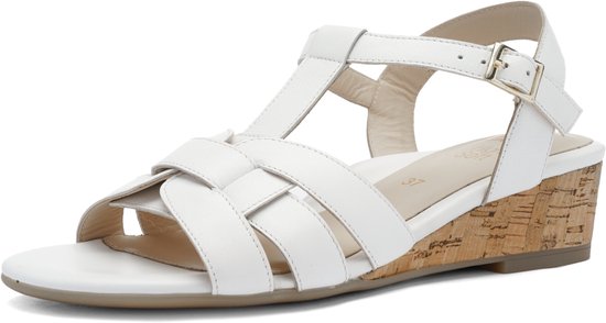 Ara-art. 12-23706 04- sirmione s -dames -wit -leer-sandaal-gesp-H leest