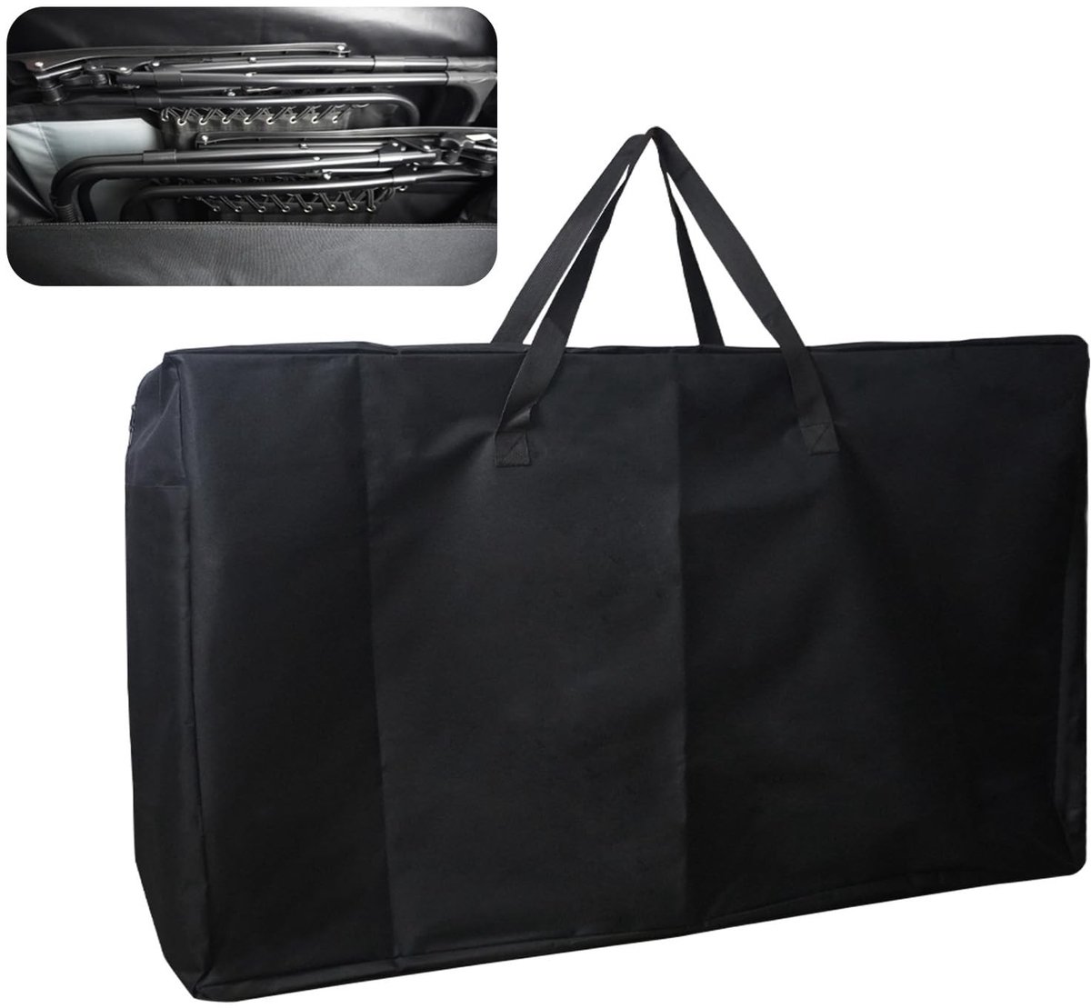 Dailygoods- Opbergtas Grote Capaciteit - 105 x 73 x 28 cm - Duurzaam Oxford - Inklapbaar - Voor Tuinmeubelen - Versterkte Schouderriem - Stoeltas
