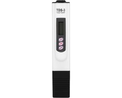 tester Waterkwaliteitsmeter, HH- en DH-waterhardheidsmeter, 1% PPM resolutie Leesnauwkeurigheid, set 0-9990 PPM, met LCD voor zwembad, aquarium ((wit))