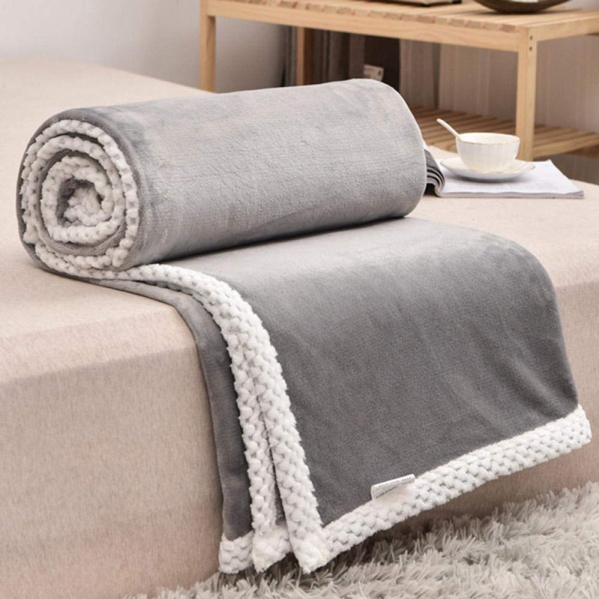 fleece werpdekens Reisformaat - Superzachte donzige warme stevige bedspreien voor bank Microfiber deken -3_180cmx200cm
