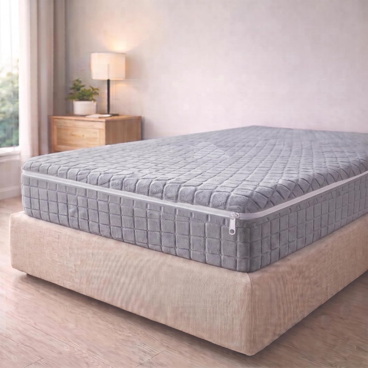 home Teide - Matrashoes - Matrasbeschermer 140 cm - Matrashoes met ritssluiting - Matrasbeschermers tegen mijten - Bed 140 cm