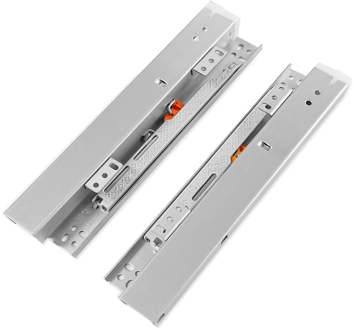 Dailygoods- Ladegeleiders bodemmontage - Soft-close - 180 mm - Hoogwaardige staal - 35 kg draagvermogen - Geluidsarm - Betrouwbare sluiting - Ladegeleider