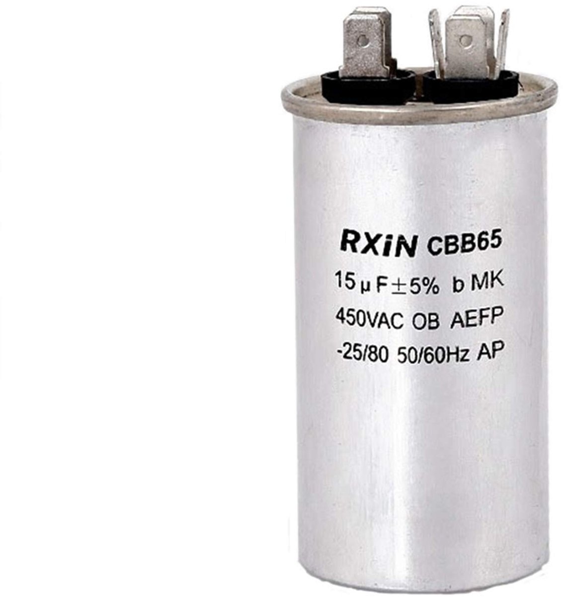 Dailygoods - Condensator - 15uf - Voor het opstarten van AC-motoren - 450V AC - Geschikt voor wasmachines - 50Hz/60Hz