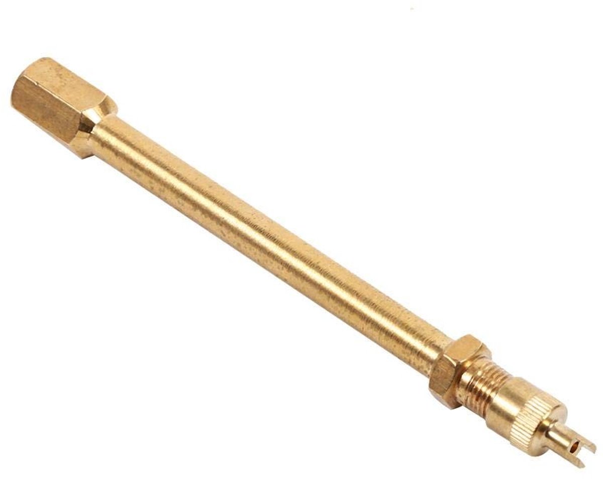 Dailygoods- Ventielverlenging Messing - Verlengstuk - Ventieldopverlenging - Auto/Vrachtwagen/Motorfietsbanden - 100/140/200 mm - Compatibel met TPMS-sensor - Ventielverlenger