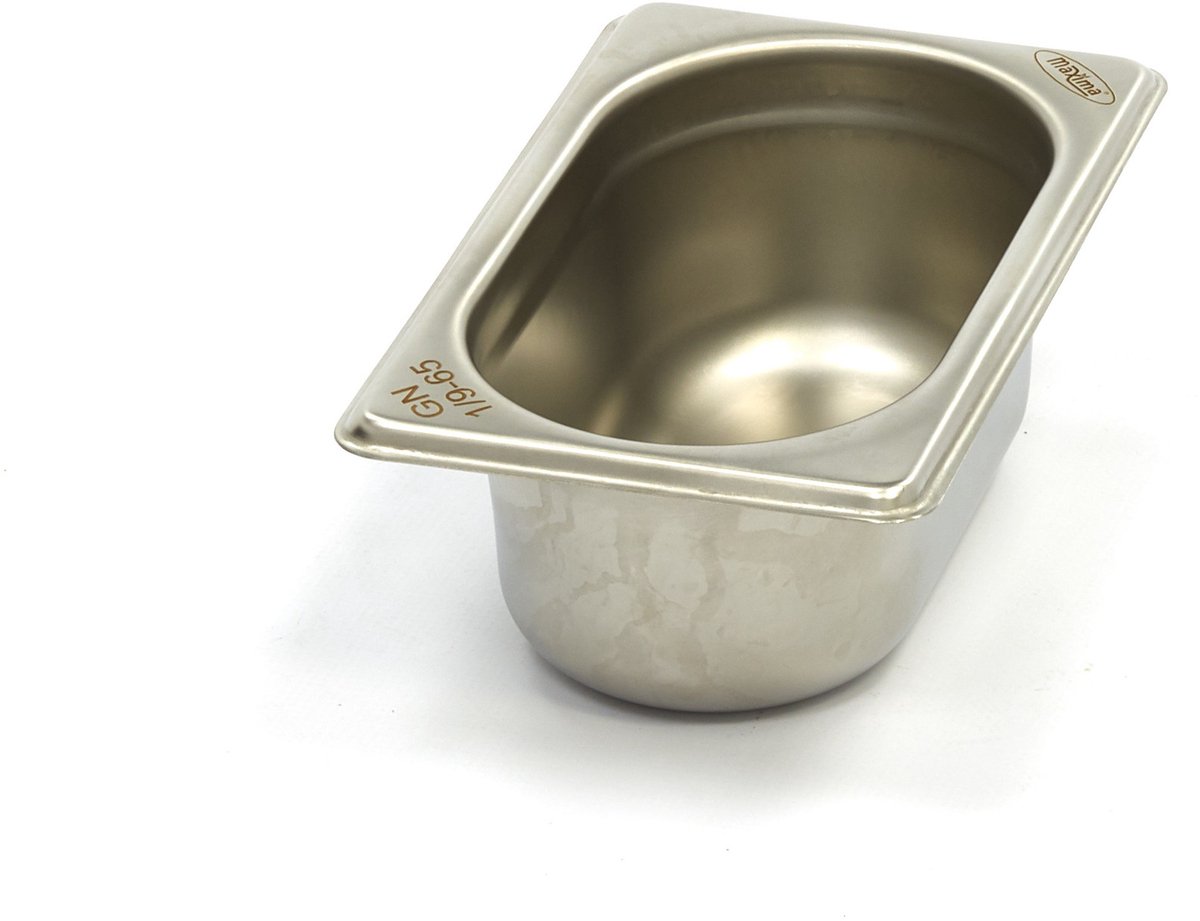 Gastronorm Bak - 1/9 GN - 6,5 cm Diep - RVS
