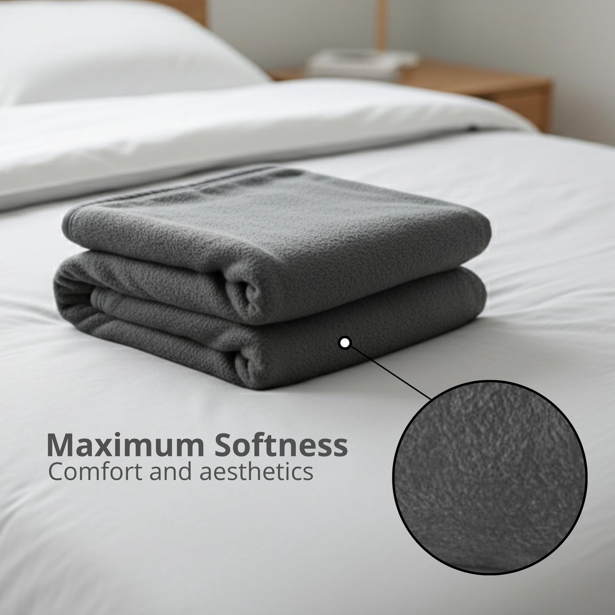 FAN LINE FUN FAN LINE | Superzachte Anti-Pilling Fleece Deken voor Bank & Reizen (130x160 cm) + Herbruikbare Handwarmer | Dikke Thermische Plaid met Draaglus | Warme Winterdeken voor Buiten (G