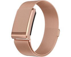 Strap-it Milanese bandje RVS geschikt voor WHOOP 5.0 - Roségoud