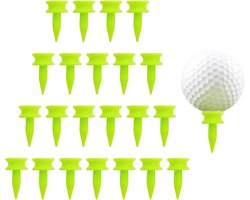 Plastic Golf Tees 1 Inch Kort - Castle Tees voor Constante Hoogte - Duurzame Kleine Golftees voor Par 3 en Iron Shots, 100 Stuks