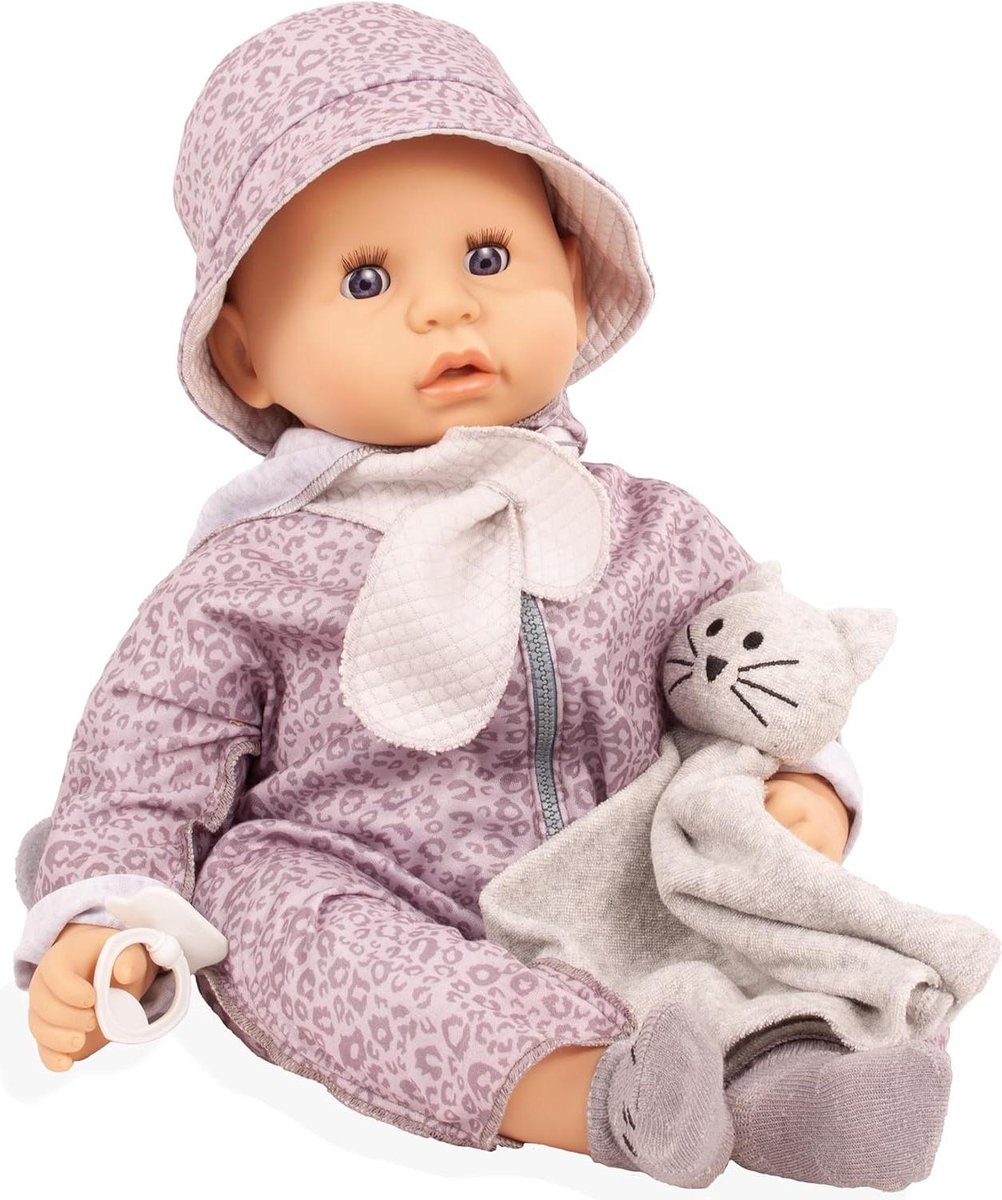 Babypop - Zachte pop - Knuffelen en verzorgen - Wasbaar lichaam - 48 cm - Meerkleurig