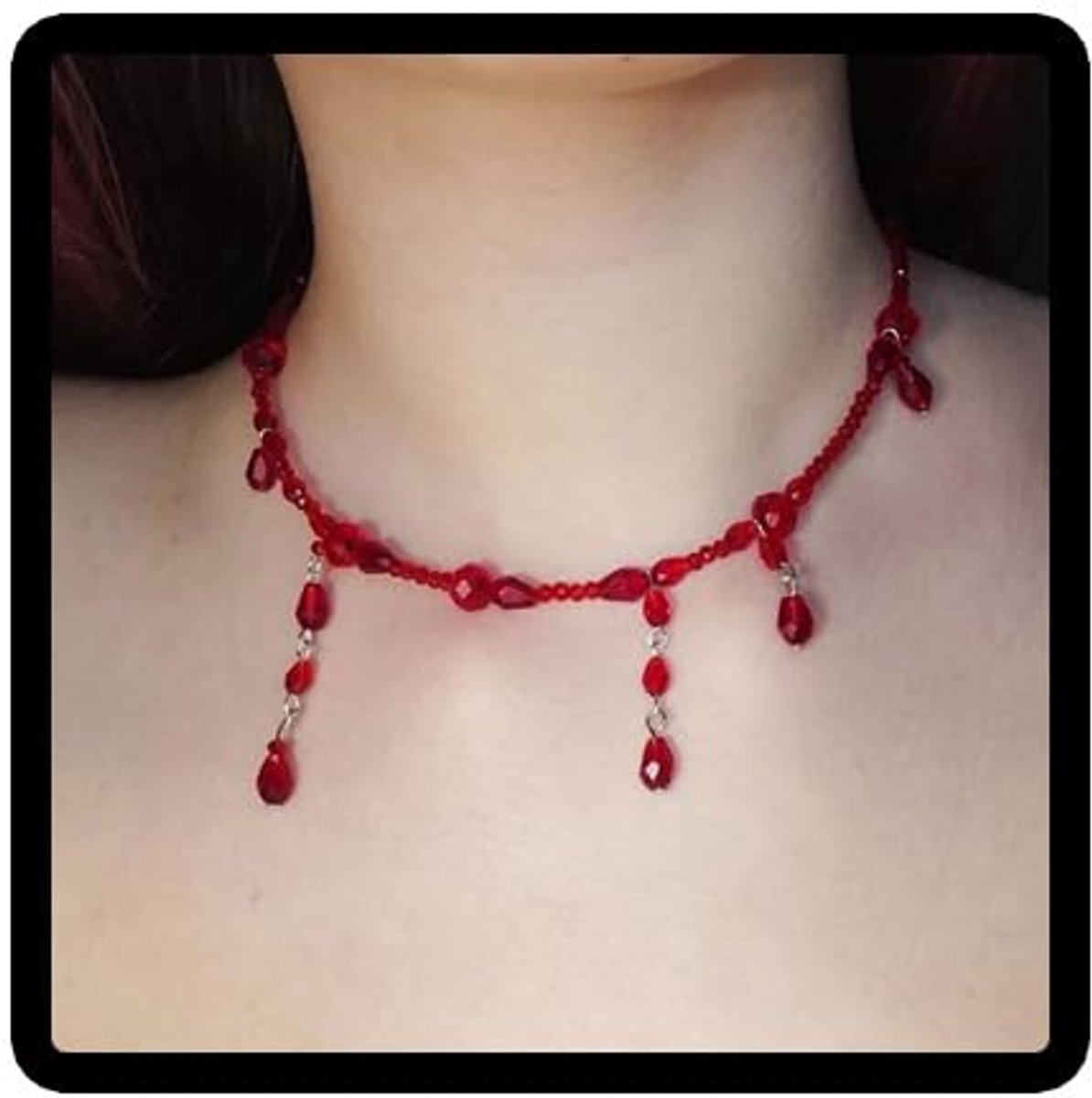 Parelketting met Bloeddruppel Kwast Kettingen voor Halloween