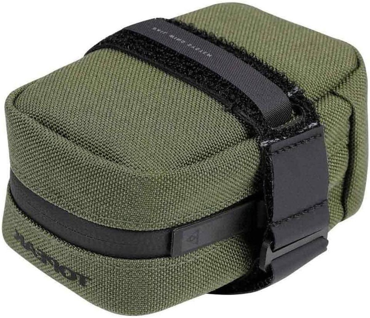 Fietstasje Onder Zadel - Zadelopberger Compact - Fiets Onderdelen - Nylon Materiaal - 0.3 Liter - Groen