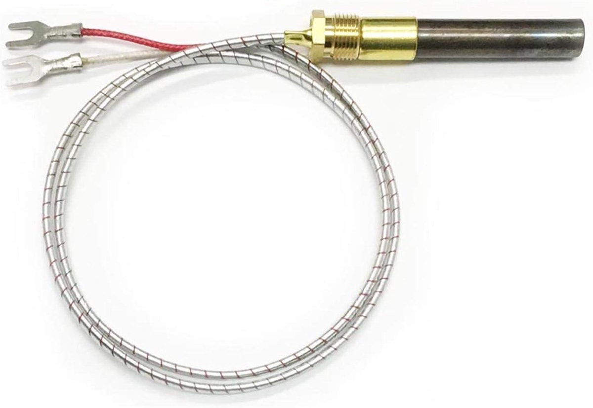 Haard Thermogenerator - Open haard onderdeel - Haard reparatie - 750 Millivolt - 24 inch - Zilver