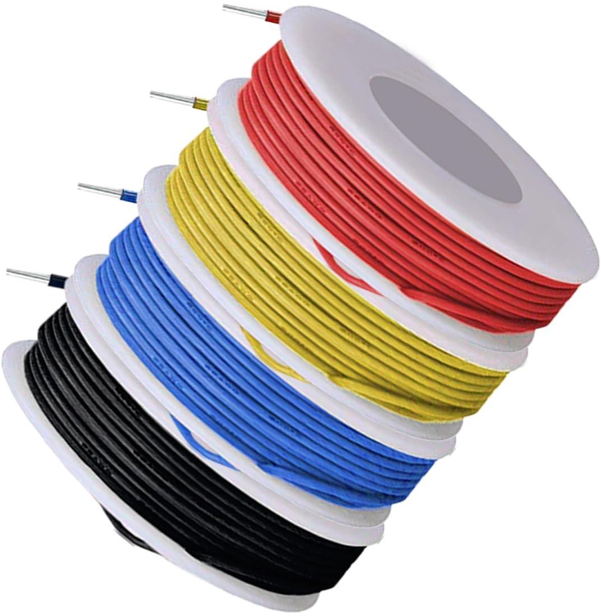 Massieve Koperdraad - Elektrische Kabel - Doe-het-zelf Projecten - Vertind Koper - 5 m per rol - 4 Kleuren