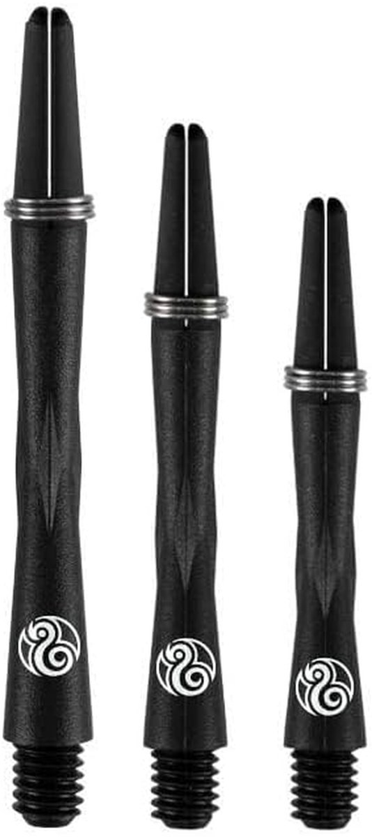 Dartshafts Carbon - Dart Accessoires - Darts Spelen - Aerodynamisch Ontwerp - 375 mm - Zwart