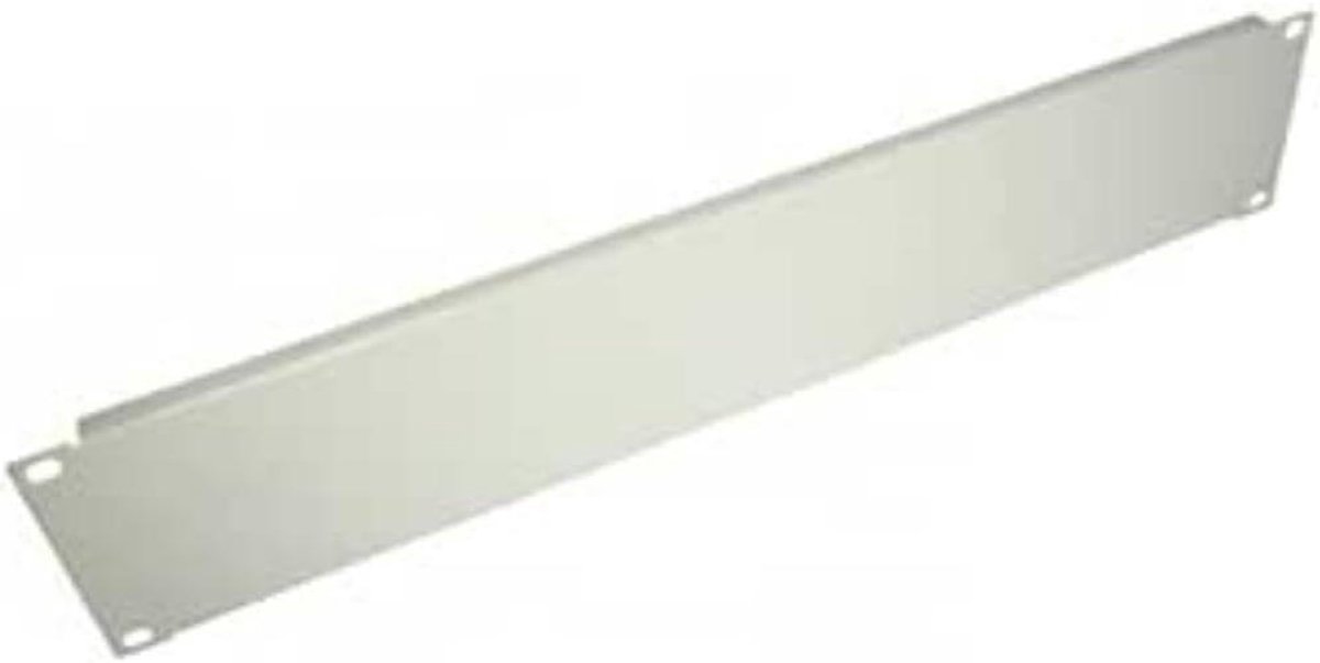 Blindpaneel 19 inch - Afdekpaneel Kast - Netwerkkast Organiseren - Horizontaal Metalen Paneel - 2HE - Lichtgrijs