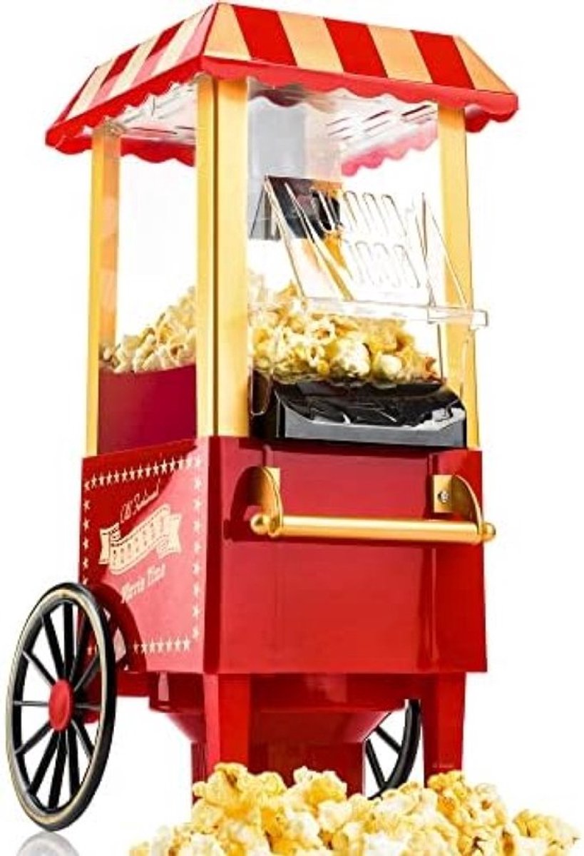 Popcornmachine - Popcornmaker - Hetelucht popcorn apparaat - Vetvrije