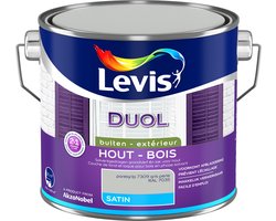 Levis - Duol Hout Buiten Satin - Parelgrijs - 2,5 L
