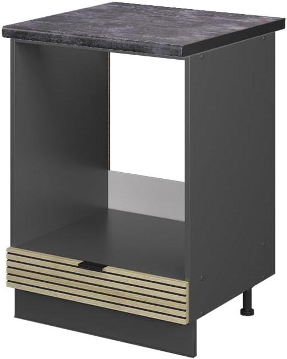 Ovenombouwkast - Inbouwkast Oven - Keuken Inrichten - Soft-close Scharnieren - 60 cm - Eiken Paneel