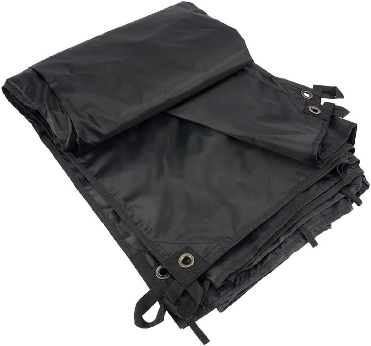 Premium Tarp - Waterdichte Afdekzeil - Buiten Beschermen - Versterkte Oogjes - 4m x 3m - Zwart
