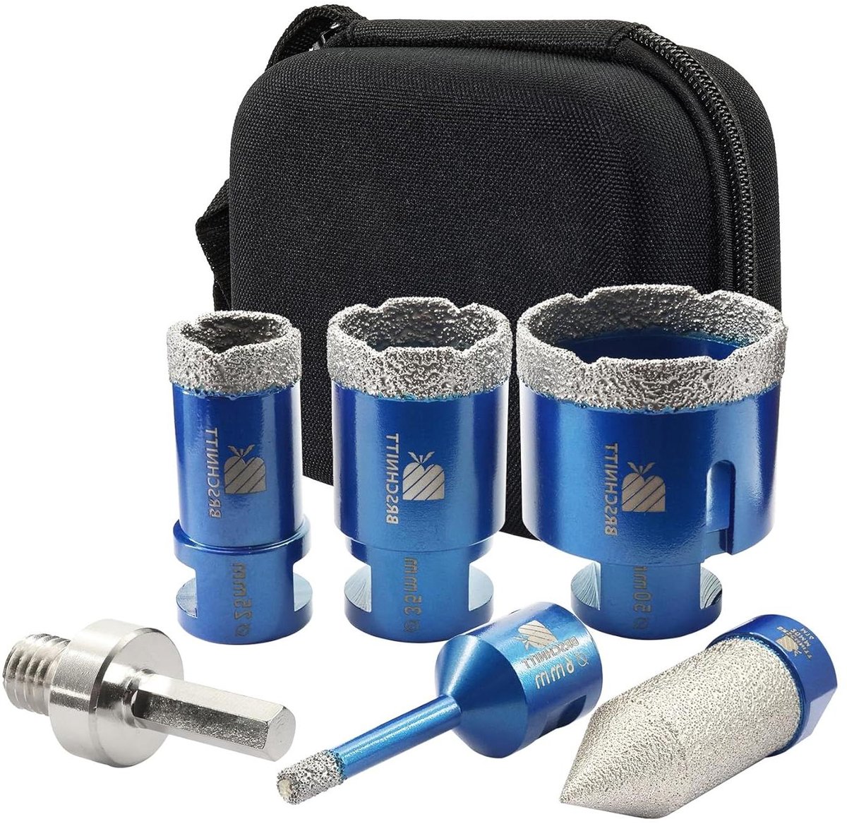 Diamantboor Set - Tegelboorset - Gaten Boren - Inclusief Vingerfrees - 6-50 mm - Zilverkleurig
