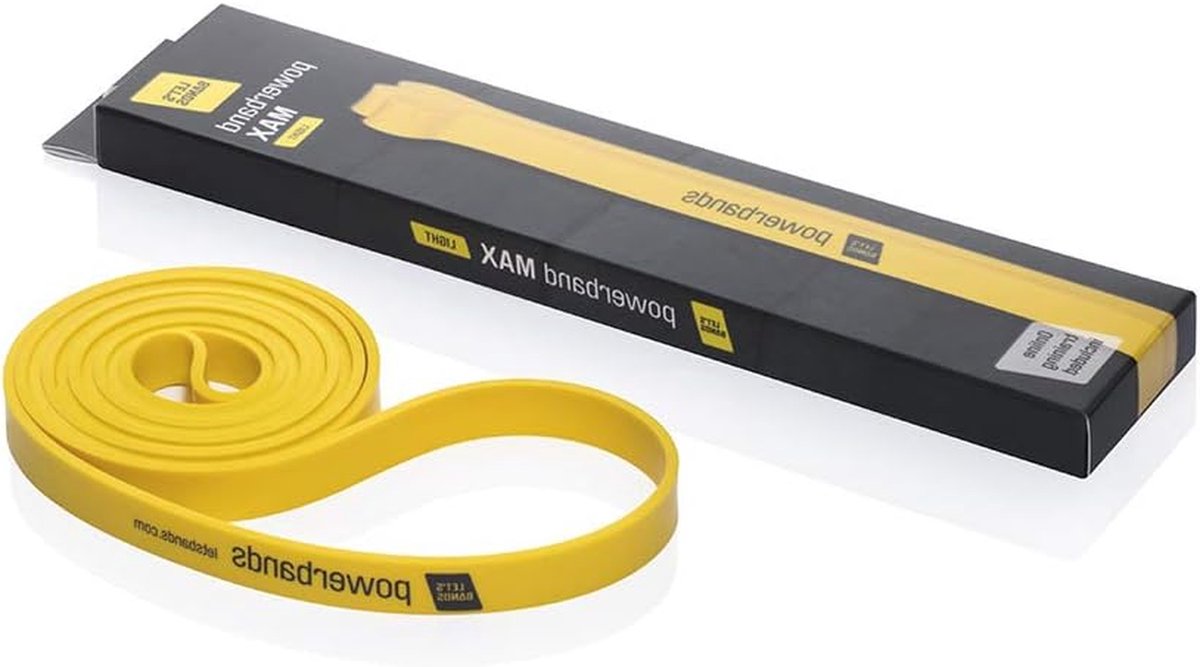 Fitness Weerstandsband - Krachtband Sportband - Spieropbouw - Latex Materiaal - 1020 mm - Geel