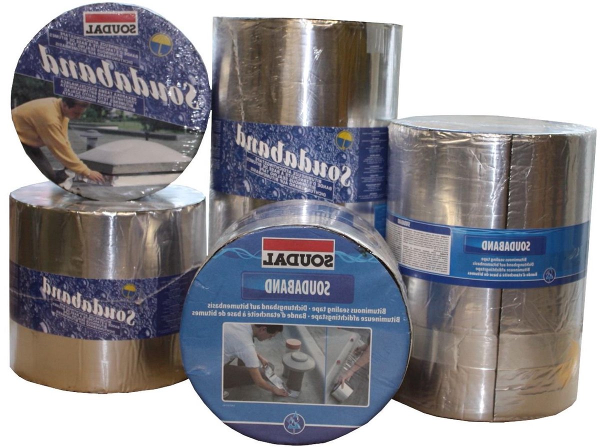 Aluminium Afdichtingstape - Bitumenband Waterdicht - Daken Repareren - Zelfklevend Waterdicht - 10 meter - Aluminium
