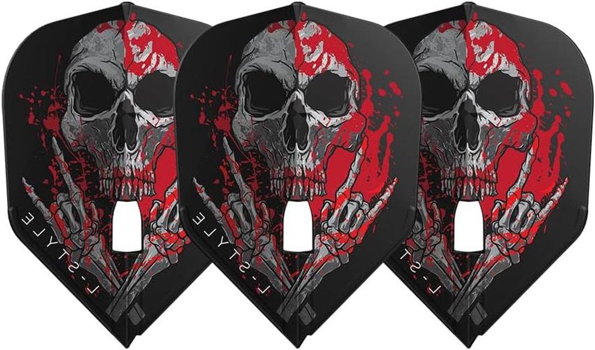 Dart Flights - Flight Set - Darts Spelen - Originele L-Stijl - 8.7 x 6.6 x 2.9 cm - Zwart