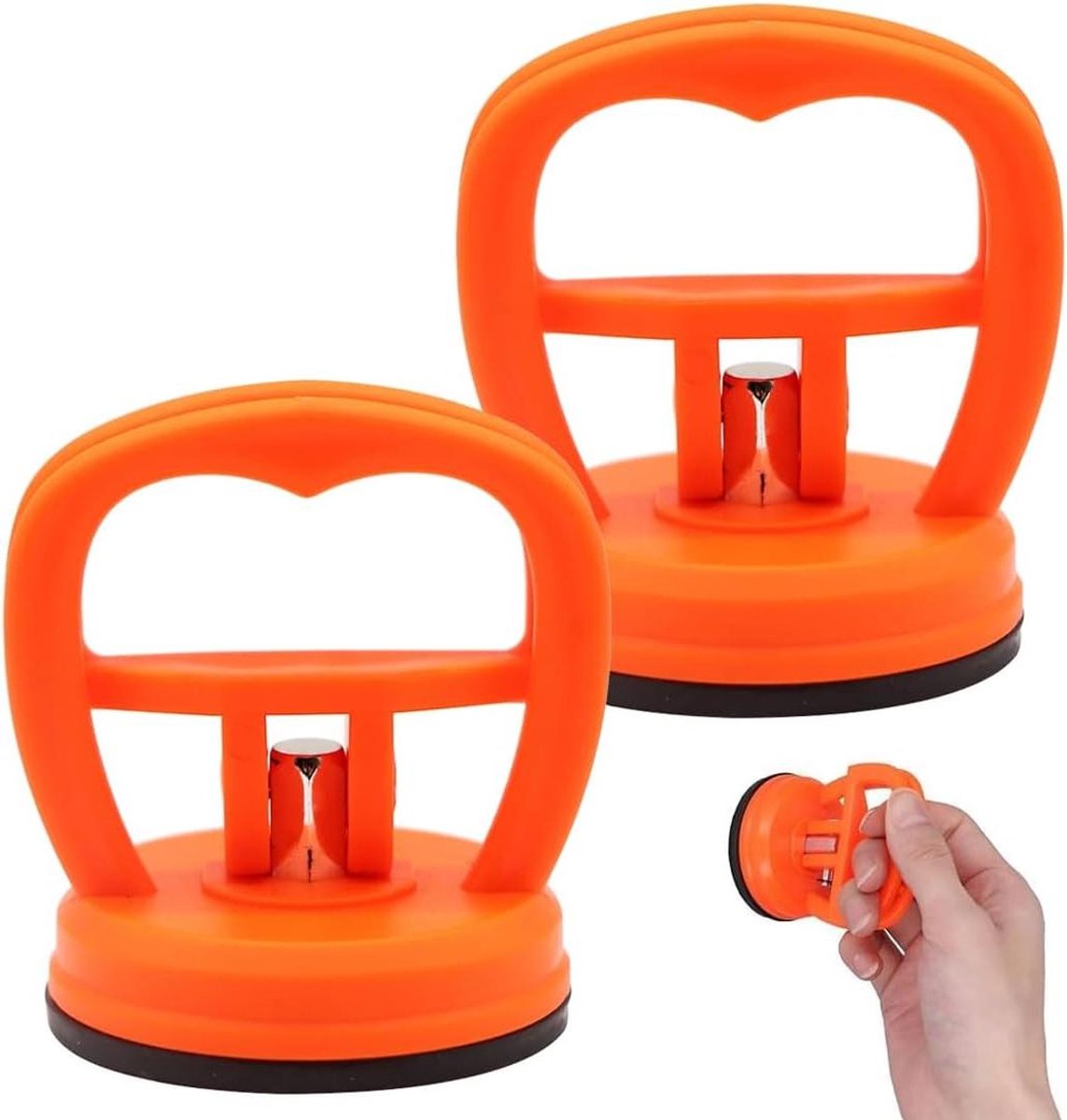 Zuignappen Materiaalbeheer - Sterke Zuignappen - Gladde Oppervlakken Verplaatsen - Dubbele Zuigkracht - 65 cm x 55 cm - Oranje