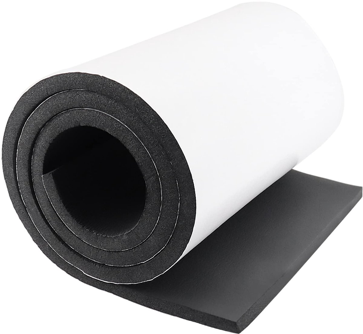 Zelfklevende schuimrol, 300 mm (B) x 12 mm (T) x 1,5 m (L) schuimplaten, doe-het-zelf multifunctionele neopreen rubberen platen pads voor meubelbescherming, antislip, geluidsisolatie