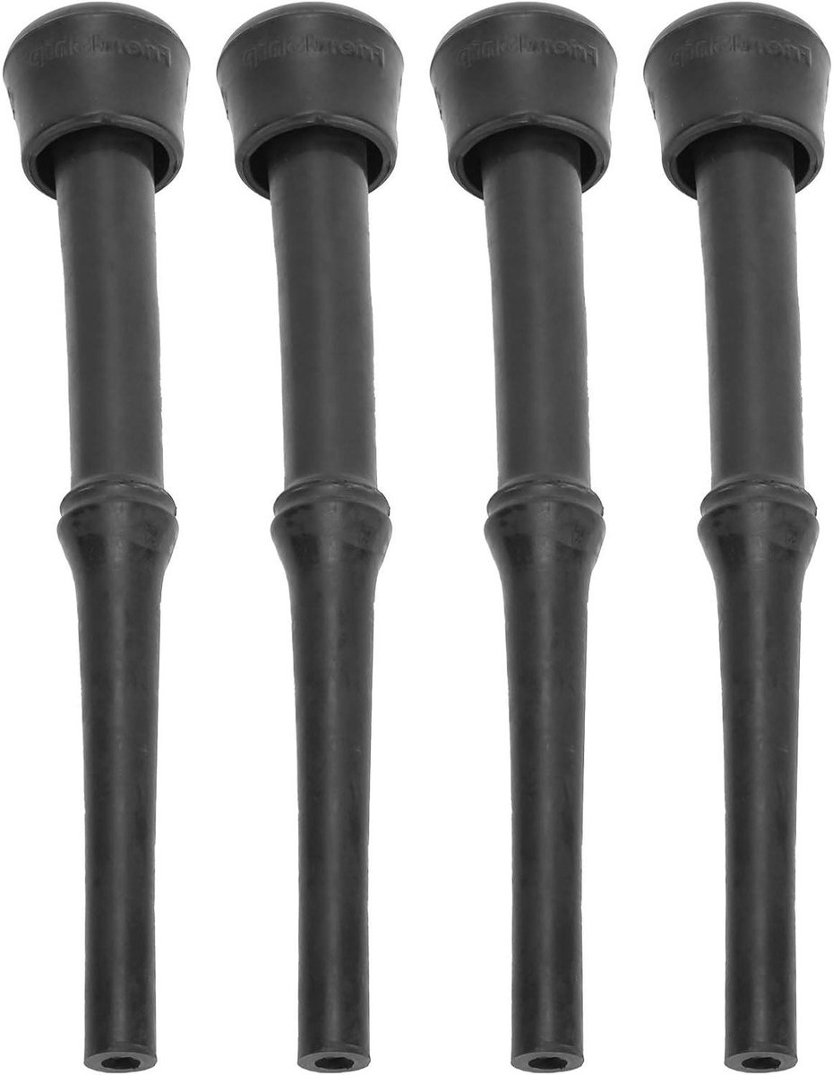 Melkmachine Liners - Melkbeker Voeringen - Melken van Vee - Hoogwaardig Rubber - 4 stuks - Zwart