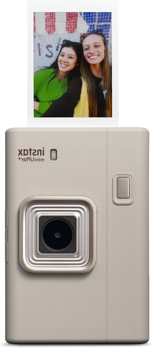Digitale Instant Camera - Hybride Printer - Momenten Vastleggen - Met Geluid Opnemen - 3.8 x 12.3 cm - Zand Beige
