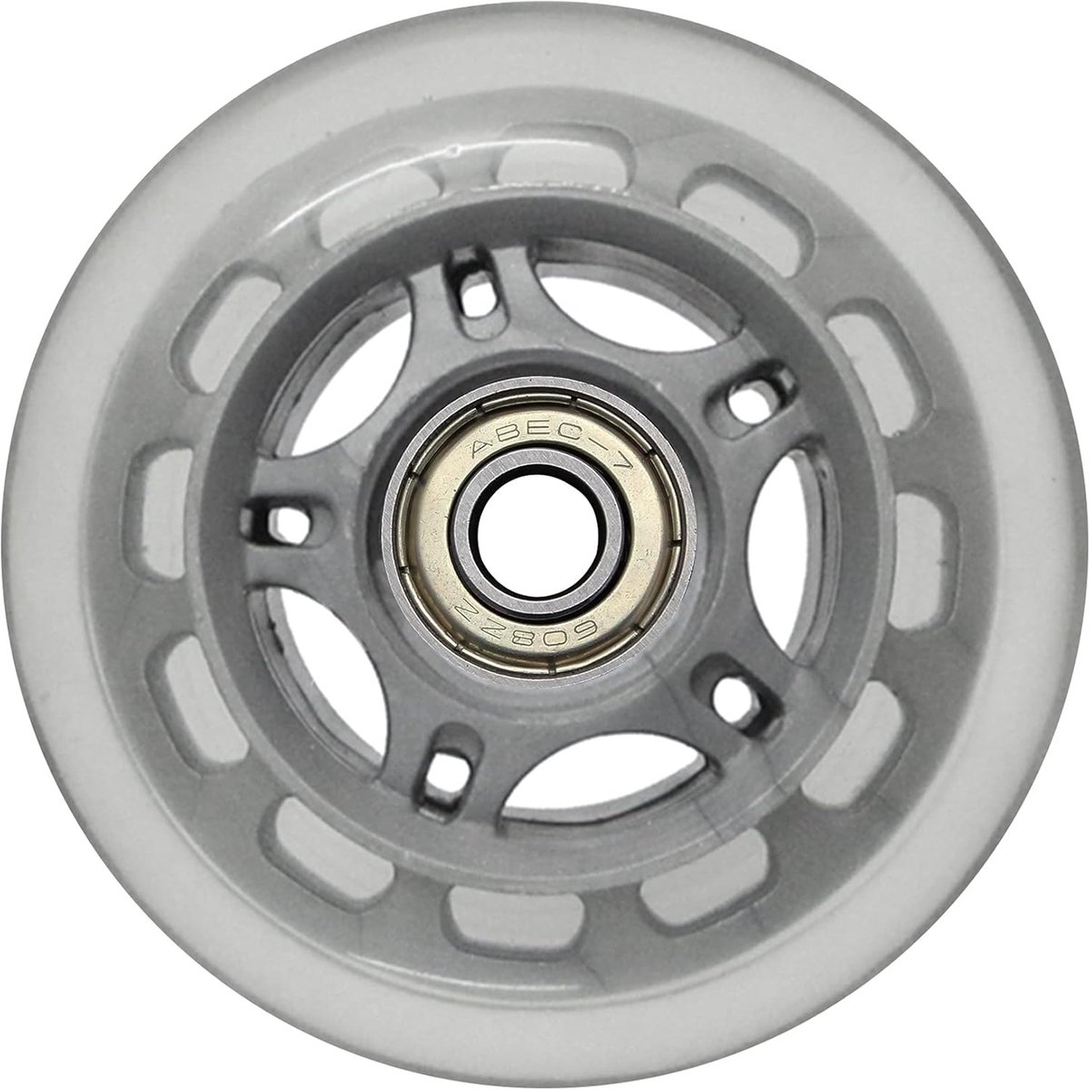 Inline Skate Wielen - Rolschaats Wielen - Dagelijks Skaten - Slijtvast PU Materiaal - 80mm 80A - Zwart