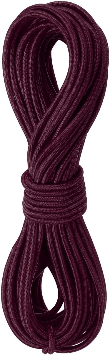 Elastisch koord stretch string zwaar touw 2,8 mm 11 meter lang rubberen touw [voor naaien, kamperen, doe-het-zelf ambacht, kralen kettingen maken, buiten] - donkerrood