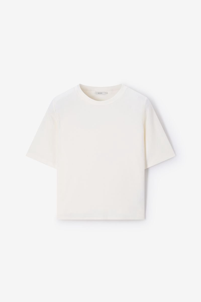 Sissy-Boy - Wit rib T-shirt
