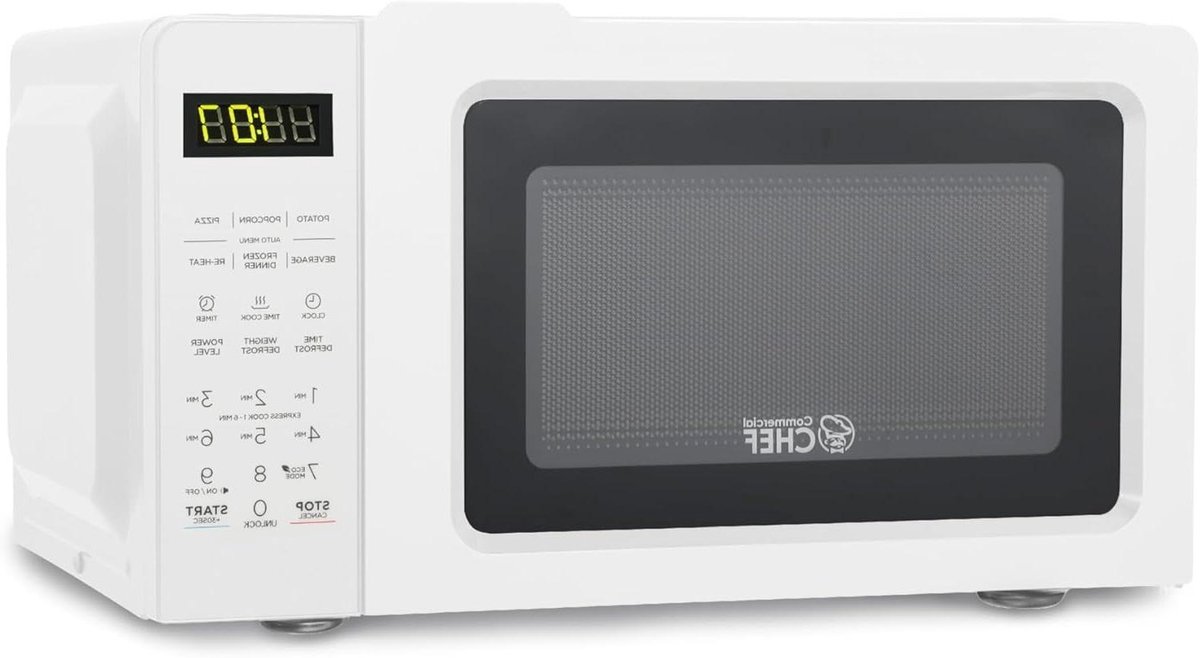 Magnetron met Kookplaat - Compacte Oven - Snel Eten Bereiden - Touch Bediening - 0.7 CU - Wit